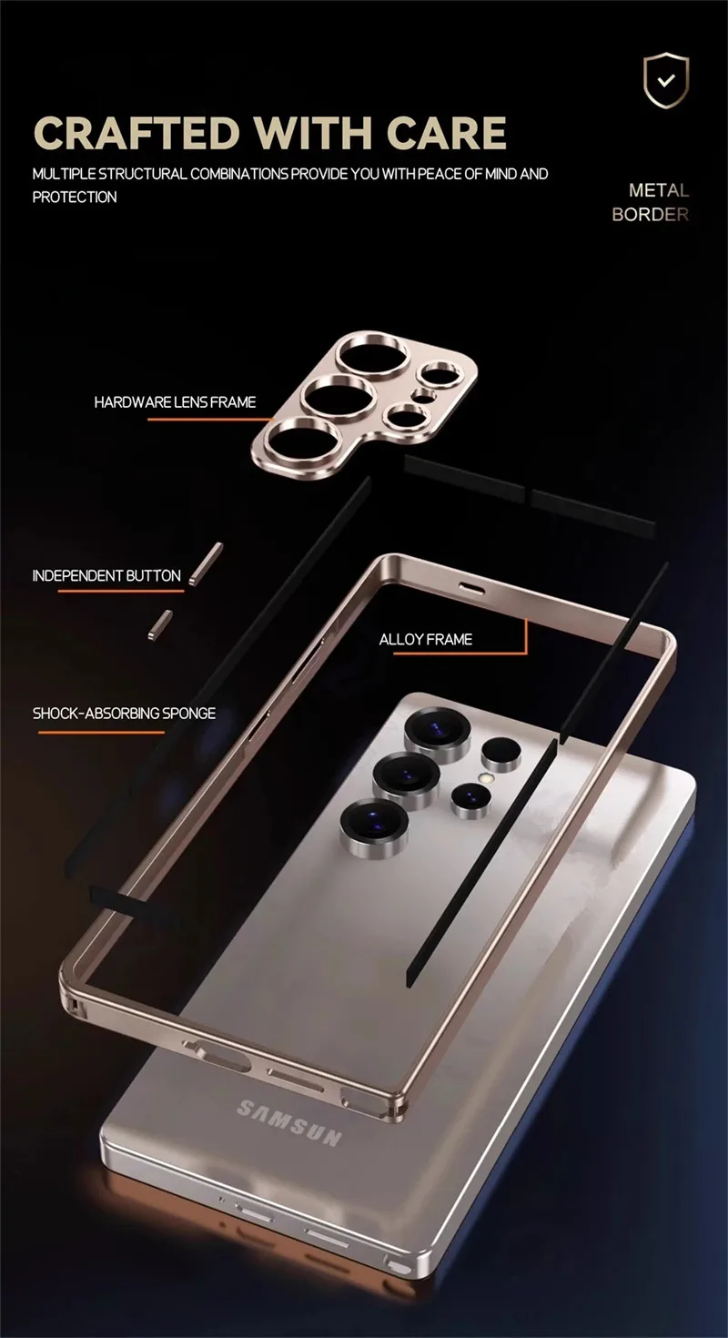 Чехол-бампер из алюминиевого с – обзор и цена Metal Bumper Aluminum Frame Case