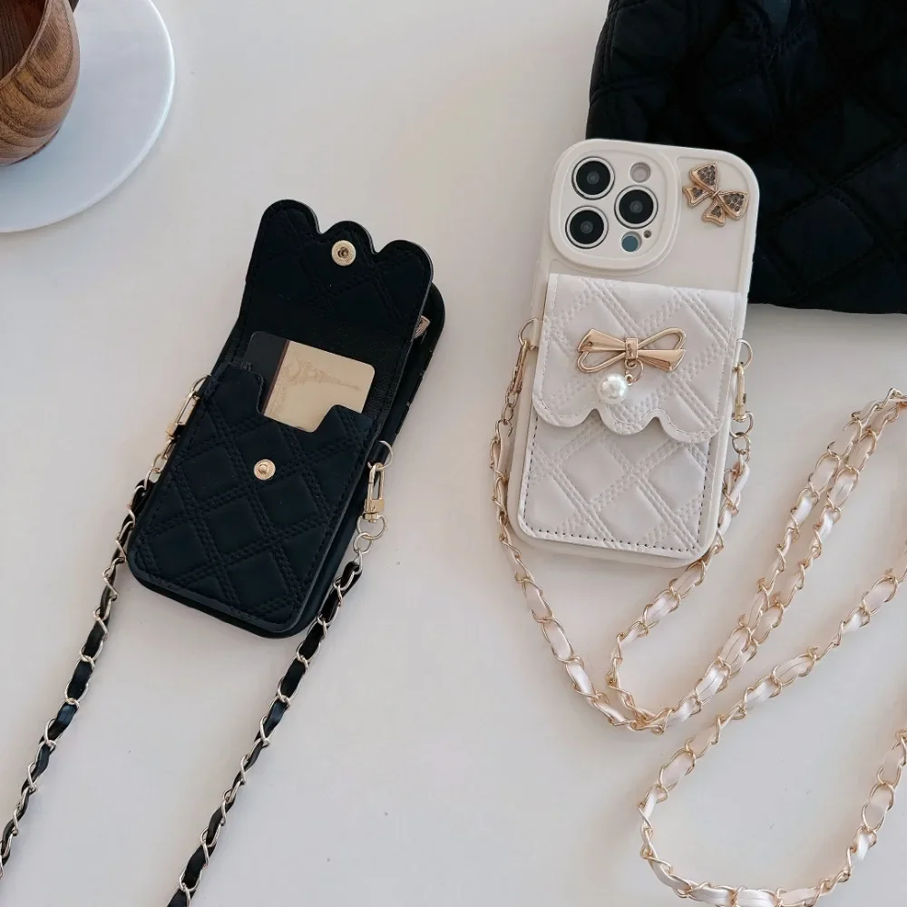 3D-чехол-кошелек с бантом и де – обзор и цена Leather Wallet Card Holder Phone Cover