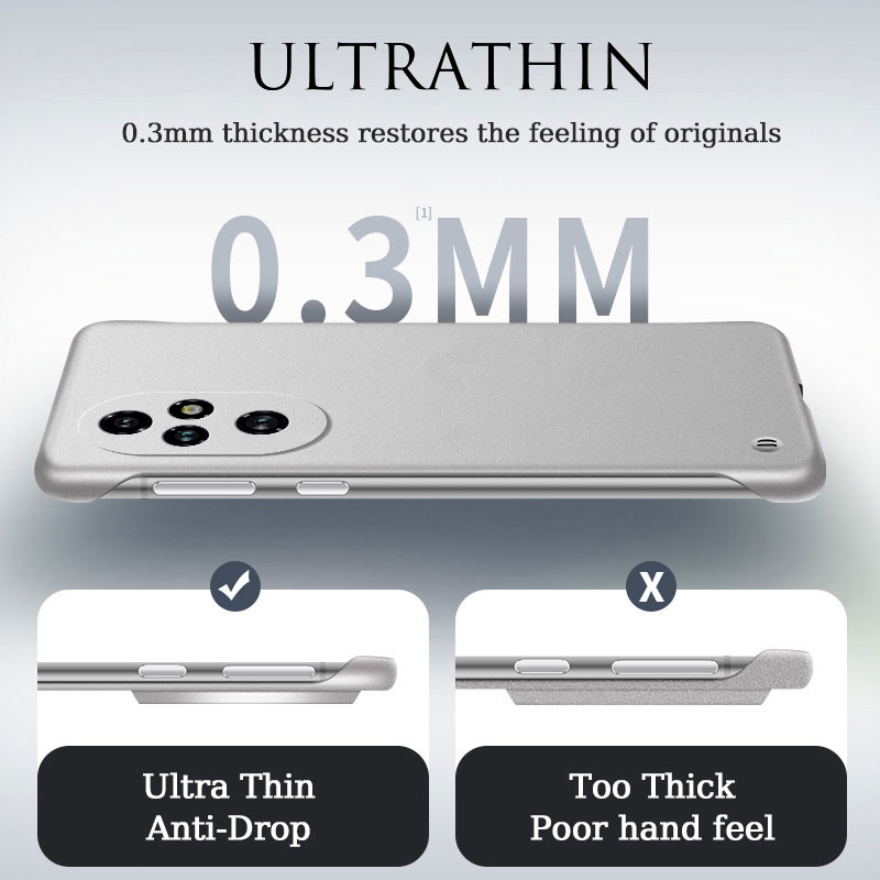 Безрамочный тонкий матовый чех – обзор и цена Matte Hard Pc Back Case